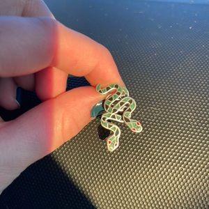 sterling silver snake earring studs